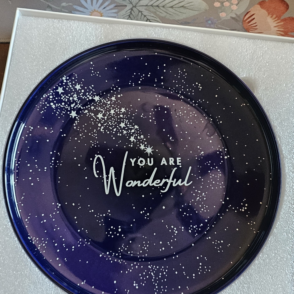 Starlit Purple Decorative Plate